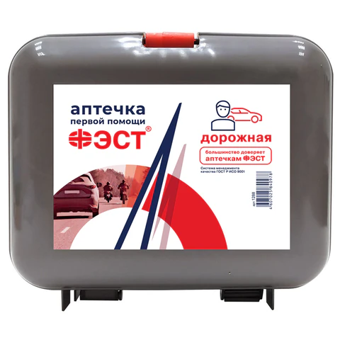 Аптечка первой помощи дорожная ФЭСТ, пластиковый кейс, 1288 631784 - МСК «Форвард»