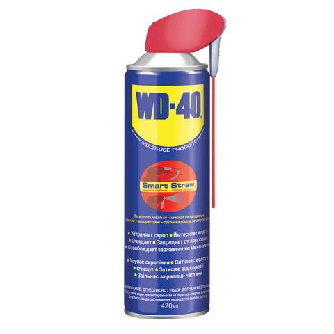 Средство WD-40 универсальное, 420 мл, для тысячи применений в офисе, быту, производстве, WD0002/2 602758 ЧЕСТНЫЙ ЗНАК