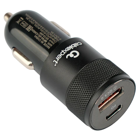 Зарядное устройство автомобильное CABLEXPERT 38 Вт, 3 А, QC3.0/PD, 1 х USB, 1 х Type-C, MP3A-UC-CAR24 514294 - МСК «Форвард»