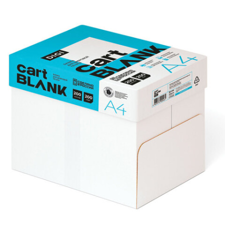 Бумага для цветной лазерной печати А4, ПЛОТНАЯ 200 г/м2, 200 л., CARTBLANK DIGI, 145% (CIE) 115586 - МСК «Форвард»