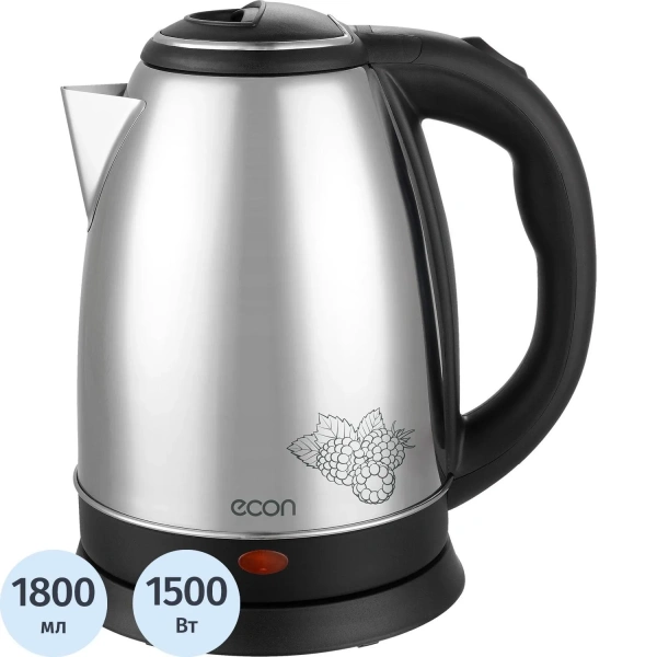 Чайник электрический Econ Eco-1870KE серебристый 1524263