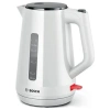 Чайник BOSCH TWK1M121, 1,7 л, 2400 Вт, закрытый нагревательный элемент, пластик, белый 458593 - МСК «Форвард»