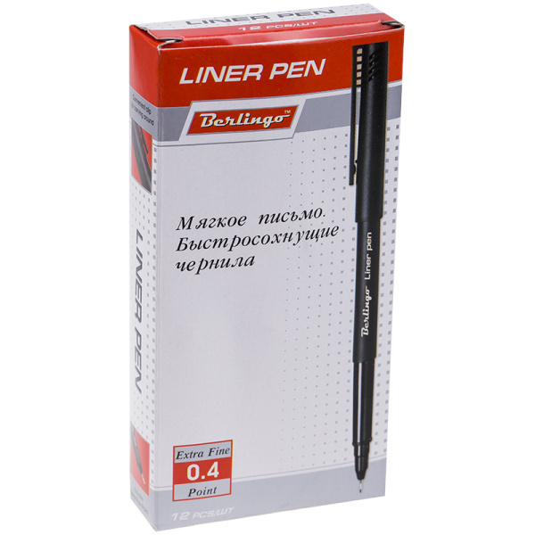 Ручка капиллярная Berlingo "Liner pen" черная, 0,4мм CK_40681 207067 - МСК «Форвард»