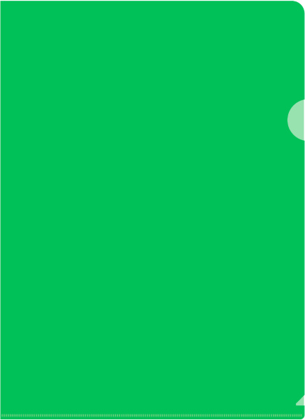 Папка-уголок Бюрократ -EE310/1GREEN A4 пластик 0.15мм зеленый 816383