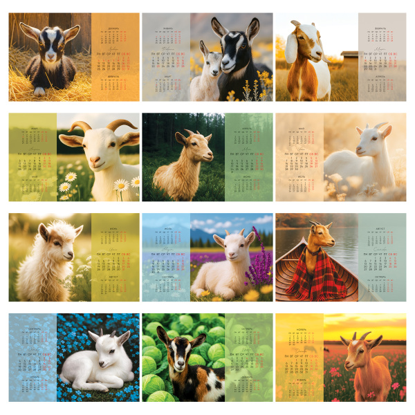 Календарь-домик, 160*105 мм BG "Символ года", на гребне, 2027г 390999 - МСК «Форвард»