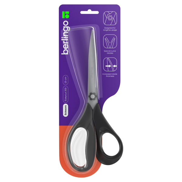 Ножницы Berlingo "Easycut 200" 23см, эргономичные ручки, европодвес DNn_23045 326314