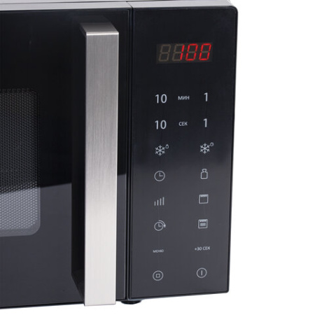 Микроволновая печь без поворотного стола BRASSON (БРАССОН) MW2390D-11GP, ГРИЛЬ, 9 ПРОГРАММ, 23л, 900Вт, сенсорное управление, черная, 454981 - МСК «Форвард»