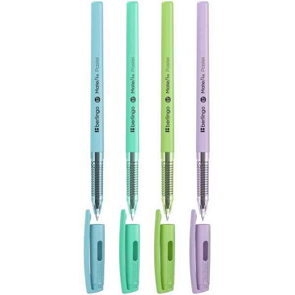 Ручка шариковая Berlingo "MatePen Pastel" синяя, 0,7мм CBp_70947_12 388587