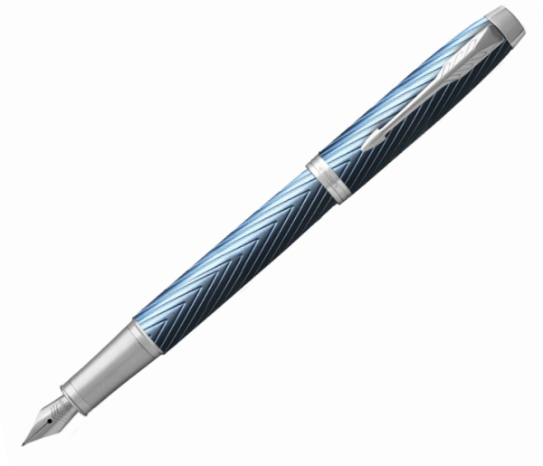 Ручка перьевая Parker "IM Premium Blue Grey CT" синяя, 0,8мм, подарочная упаковка 2143651 323747