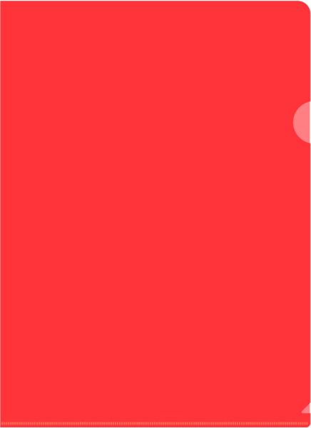 Папка-уголок Бюрократ -EE310/1RED A4 пластик 0.15мм красный 816384