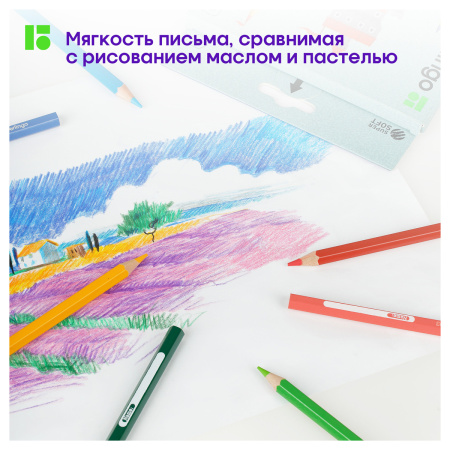 Карандаши цветные Berlingo "SuperSoft. Замки", 12цв., заточен., картон, европодвес SS00112 297230 - МСК «Форвард»