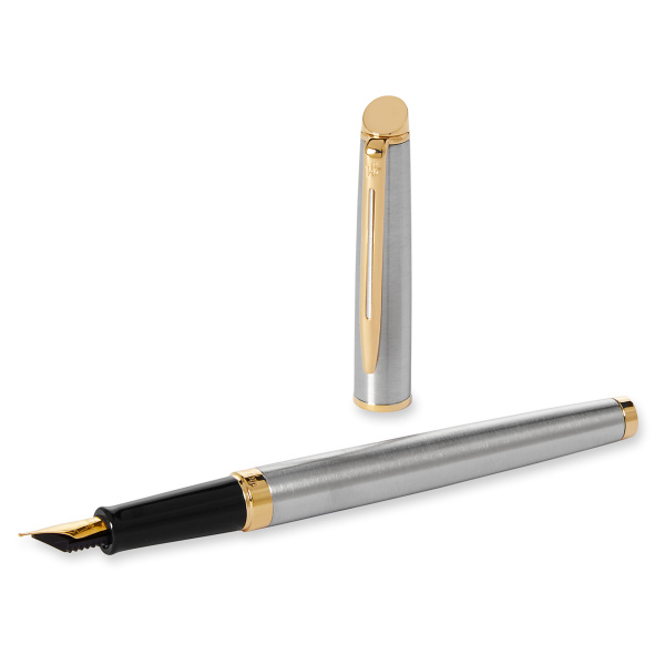 Ручка перьевая Waterman "Hemisphere Stainless Steel GT" синяя, 0,8мм, подарочная упаковка S0920310 184187 - МСК «Форвард»