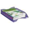 Лоток для бумаг горизонтальный СТАММ "Тропик", тонированный фиолетовый ЛТГ-31251 351657 - МСК «Форвард»