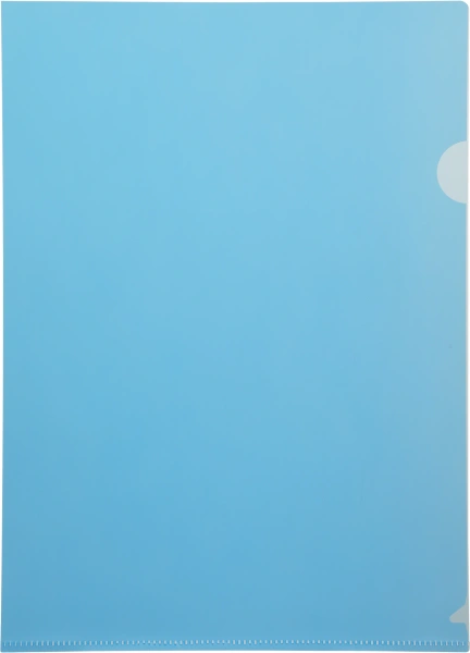 Папка-уголок Бюрократ -EE310/1BLU A4 пластик 0.15мм синий 816381