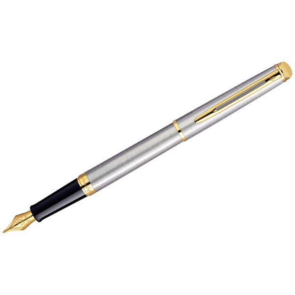 Ручка перьевая Waterman "Hemisphere Stainless Steel GT" синяя, 0,8мм, подарочная упаковка S0920310 184187 - МСК «Форвард»