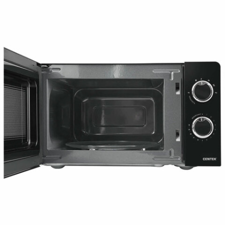 Микроволновая печь CENTEK CT-1575, объем 20 л, мощность 700 Вт, механическое управление, черная 457602 - МСК «Форвард»