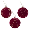 Шары елочные 6 шт., 8 см, "Burgundy Charm", пластик, софт-тач, бургунди, ЗОЛОТАЯ СКАЗКА, 592453 - МСК «Форвард»