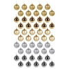 Шары елочные НАБОР 50 шт., 6 см, "Gold&Silver Spark", пластик, золото/серебро, ЗОЛОТАЯ СКАЗКА, 592452 - МСК «Форвард»
