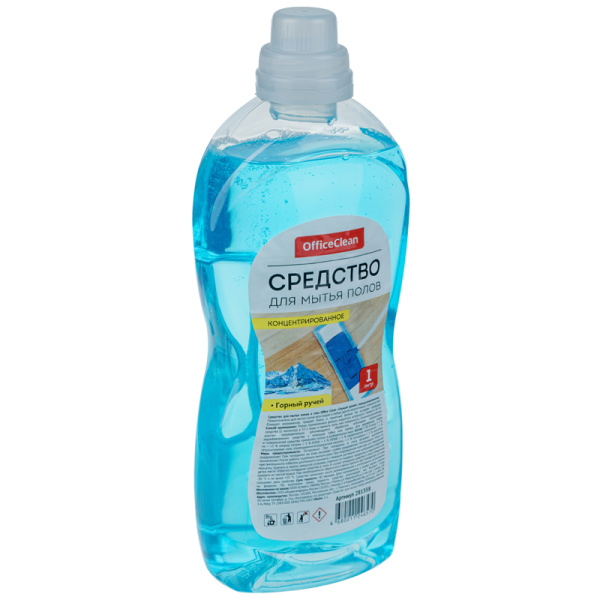 Средство для мытья полов и стен OfficeClean "Горный ручей", концентрат 1л 281358 ЧЕСТНЫЙ ЗНАК - МСК «Форвард»