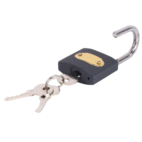 Замок навесной чугунный "Стандарт", ширина 50 мм, английский, 3 ключа, ГРАНДМАСТЕР, 671292 - МСК «Форвард»