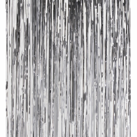 Дождик новогодний, КОМПЛЕКТ 5 штук, ширина 10 см, длина 2 м, серебристый, ЗОЛОТАЯ СКАЗКА, 592290 - МСК «Форвард»