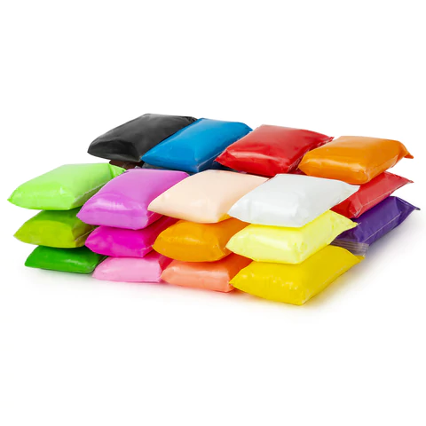 Пластилин супер лёгкий воздушный застывающий 24 цвета, 240 г, 3 стека, BRAUBERG KIDS, 106307 - МСК «Форвард»