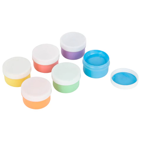 Краски пальчиковые для малышей от 1 года, пастельные цвета, 6 по 60 мл, ЮНЛАНДИЯ, 192569 - МСК «Форвард»