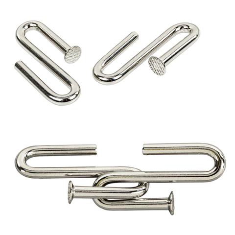 Головоломки металлические большие ЗОЛОТАЯ СКАЗКА, набор 6 штук, ГВОЗДИ, 664925 - МСК «Форвард»