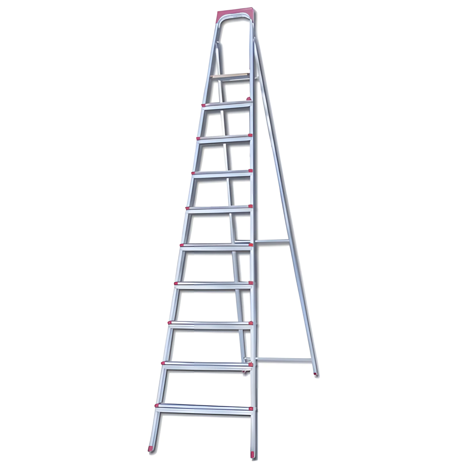 Стремянка стальная 10 ступеней, верхняя площадка 2,26м, до 150 кг, облегченная, вес 13кг, UFUK, 610 600290