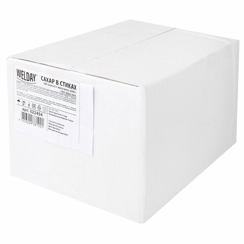 Сахар порционный WELDAY (ВЭЛДЭЙ) в стиках по 5 г, 500 штук, 622494 - МСК «Форвард»