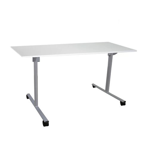 Стол складной "Эверест", 1200х600х760 мм, серый каркас, ЛДСП белая 532748 минпромторг под заказ 8 дней - МСК «Форвард»