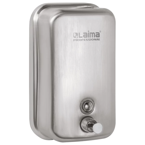 Дозатор для жидкого мыла LAIMA PROFESSIONAL INOX (гарантия 3 года), 1 л, нержавеющая сталь, матовый, 605395 - МСК «Форвард»