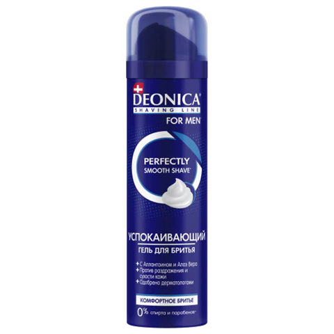 Гель для бритья 200 мл, DEONICA FOR MEN "Комфортное бритье", 4600104035579 609378