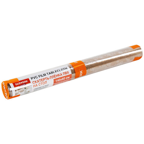 Коврик-подкладка, скатерть ПВХ прозрачная, гибкое/мягкое стекло, 140х60 см, 0,5 мм, DASWERK, 607880 - МСК «Форвард»