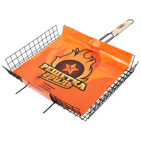 Решетка-гриль ГЛУБОКАЯ универсальная, размер 410х335 мм, глубина 60 мм, оксидированное покрытие, 101407, 701746 - МСК «Форвард»