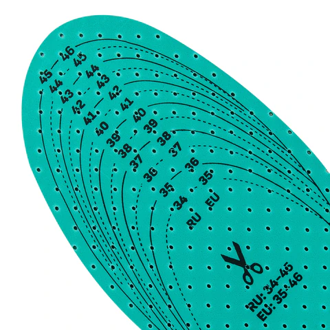 Стельки для обуви АНТИЗАПАХ, УНИВЕРСАЛЬНЫЙ размер RU 34-45 / EU 35-46 с линиями выреза, SHEGRA (ШЕГРА), 700732 - МСК «Форвард»