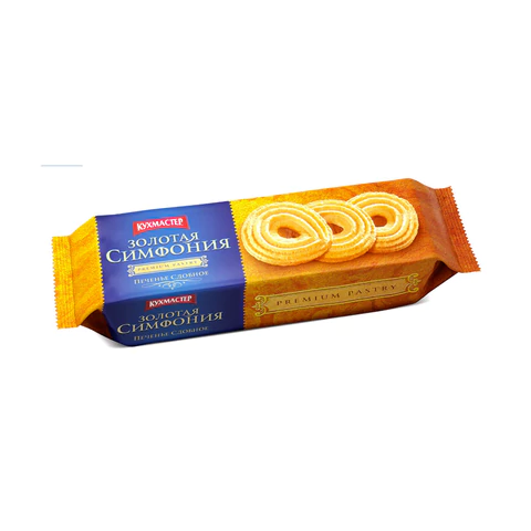 Печенье КУХМАСТЕР "Золотая симфония", сдобное, песочное, 230 г, 203964 622687