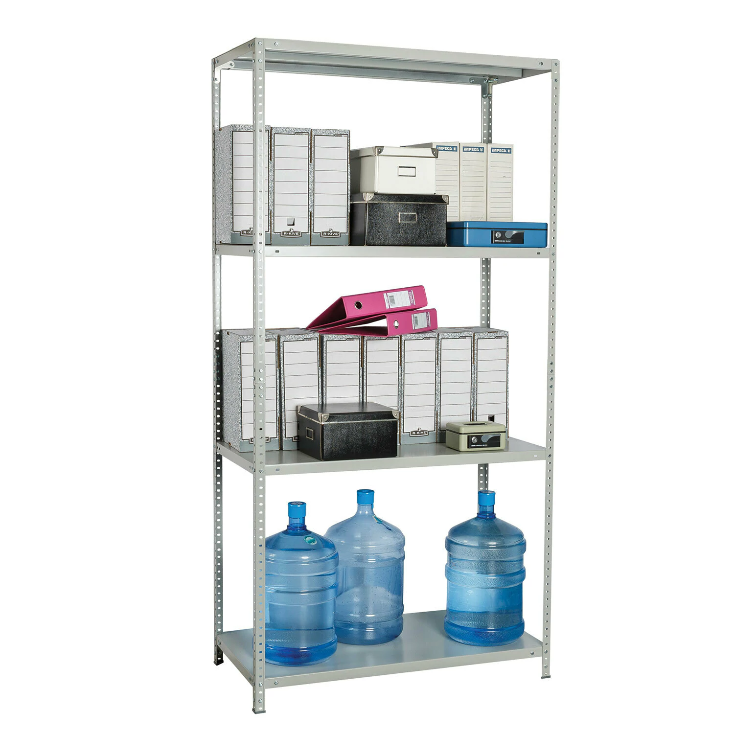 Стеллаж металлический BRABIX MS KD-180/40/70-4, (в1800*ш700*г400мм), 4 полки, сборная стойка, 291113