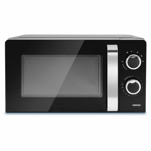 Микроволновая печь CENTEK CT-1575, объем 20 л, мощность 700 Вт, механическое управление, черная 457602
