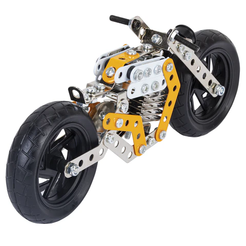Конструктор металлический "Мотоцикл", с подвижными деталями, 162 элемента, BAMBOX (БАМБОКС), 666364 - МСК «Форвард»