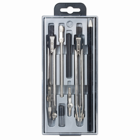 Готовальня 8 предметов, пласт. пенал, GLOBUS, НЧ8-70-60 210420