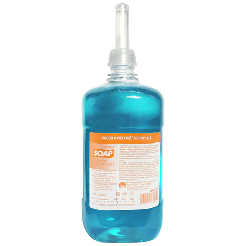 Картридж с жидким мылом-гелем одноразовый (Система S1) "Для волос и тела", 1 л, ФЛОРОДЕЛЬ, 2910 609181