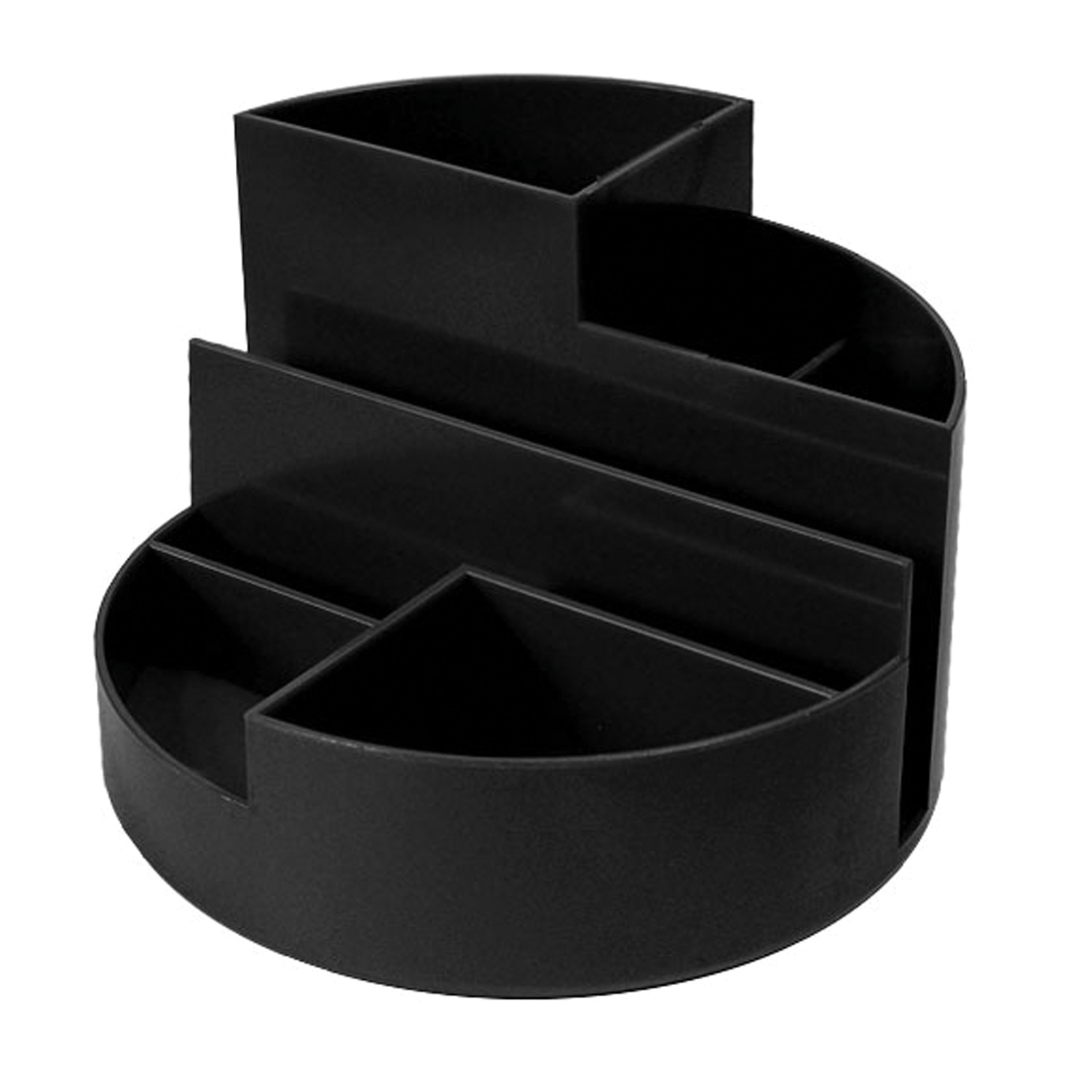 Подставка-органайзер "Профи", 130*130*90 мм, 6 отделений, черная, СТАММ ОР01 235832