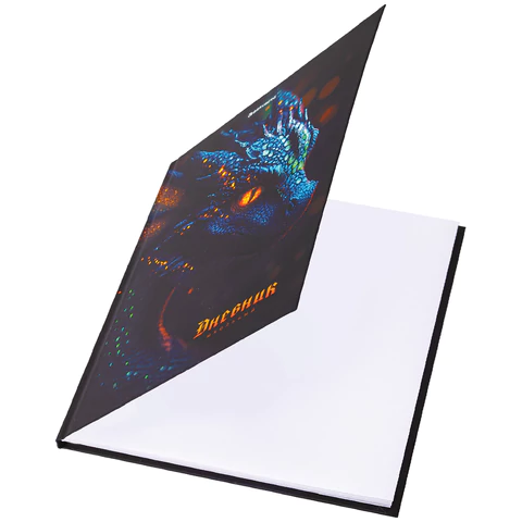 Дневник 5-11 класс 48 л., твердый, BRAUBERG, выборочный лак, с подсказом, "Dragon", 107195 - МСК «Форвард»