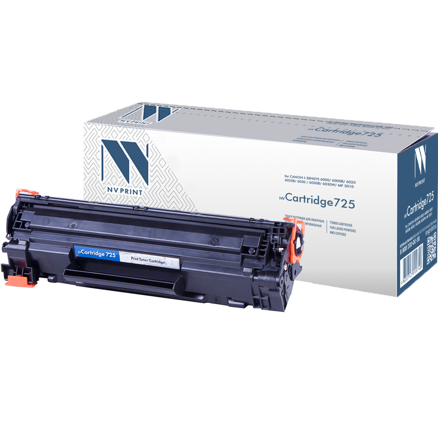 Картридж лазерный NV PRINT (NV-725) для CANON LBP6000/6020/6020B, ресурс 1600 стр NV-725 361200