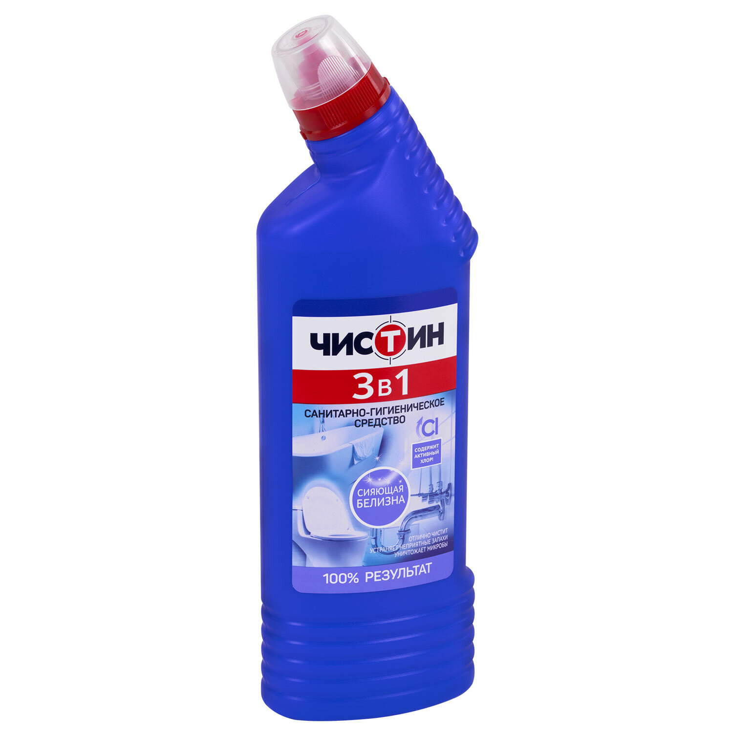 Средство для уборки туалета 750г ЧИСТИН "3 в 1", содержит активный хлор, 2795 601960