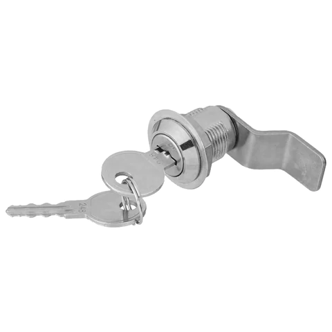 Замок почтовый EU, длина 20 мм, d - 18,5 мм, 90 градусов, изогнутый ригель, гайка, 718449 671232  