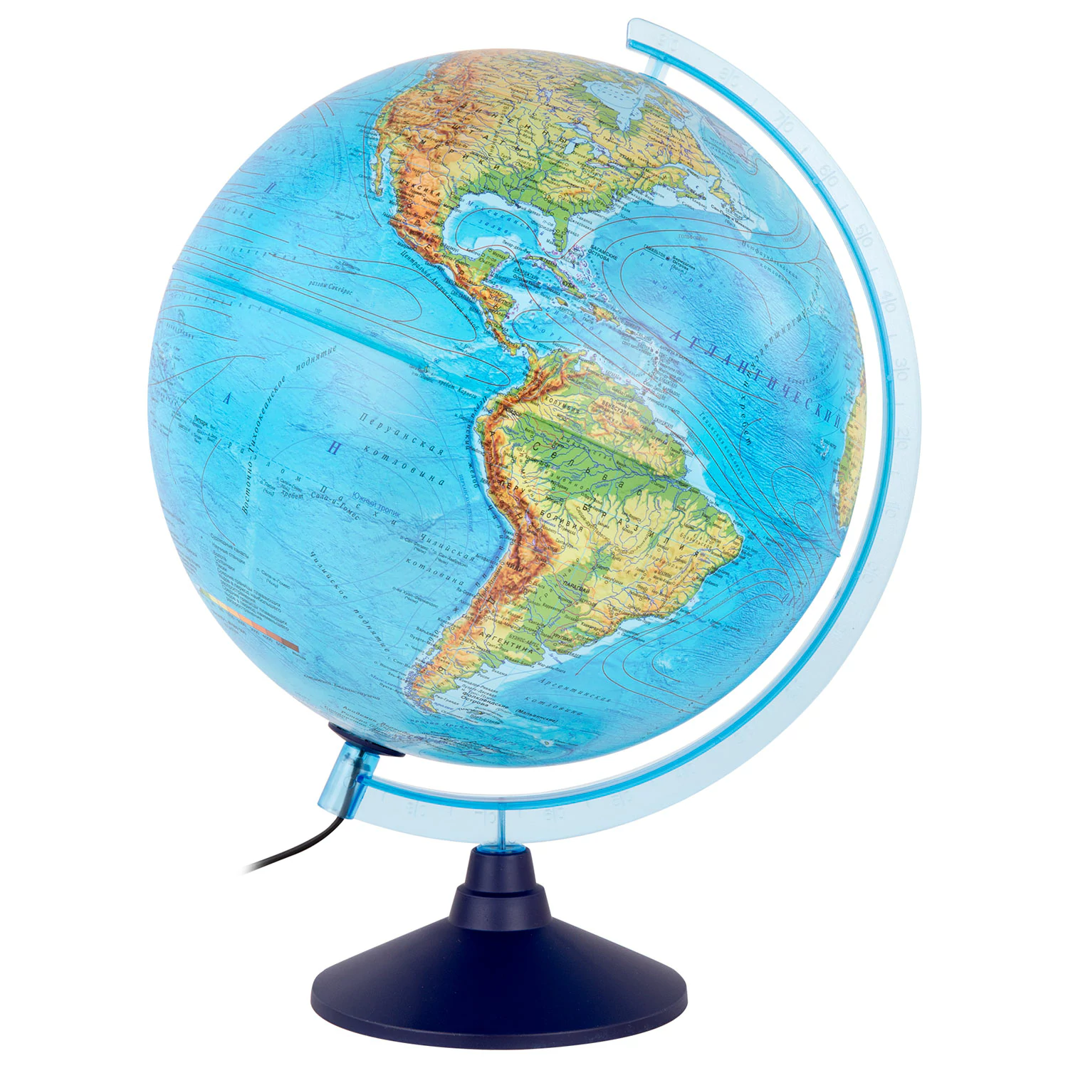 Глобус интерактивный физический/политический Globen, диаметр 320 мм, с подсветкой, INT13200288 454448