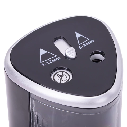 Точилка электрическая BRAUBERG DUAL (для 2 диаметров карандашей!), 4 батарейки АА, черная, 270581 - МСК «Форвард»