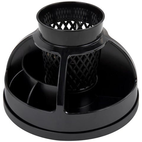 Подставка-органайзер STAFF "Attraction", 9 отделений, вращающаяся, черная, 238319 - МСК «Форвард»